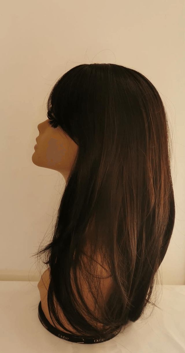 Perruque longue brune