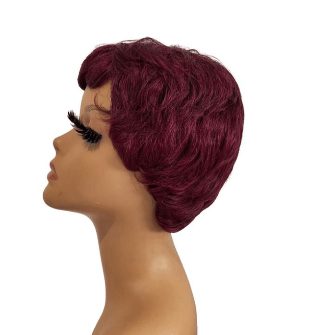 Perruque courte cerise