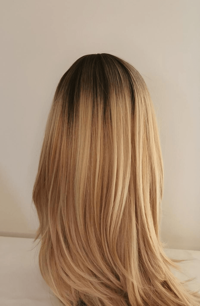 Perruque blonde longue