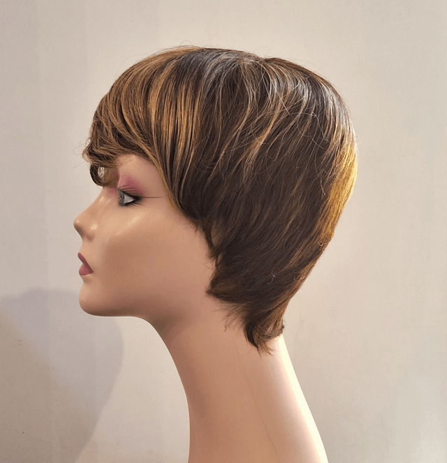Perruque naturelle lace wig courte