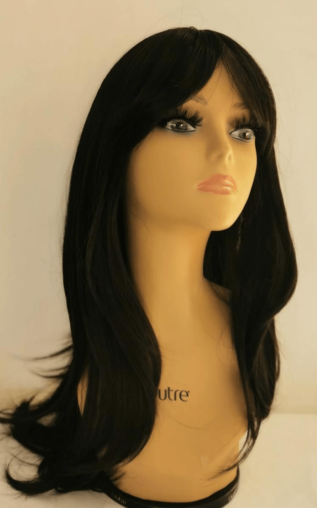 Perruque longue brune