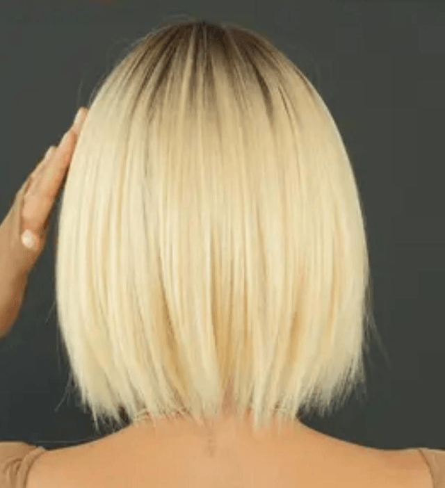 Perruque carré blond ombré 