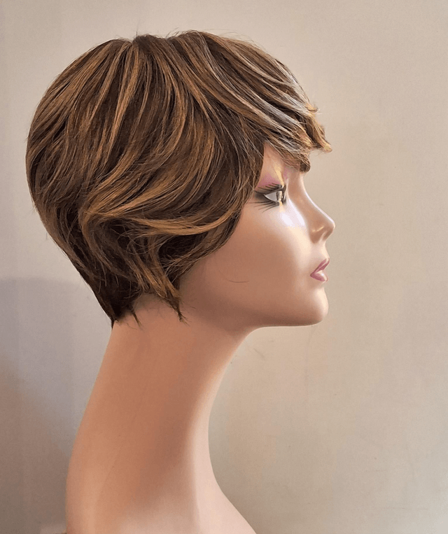 Perruque naturelle lace wig courte