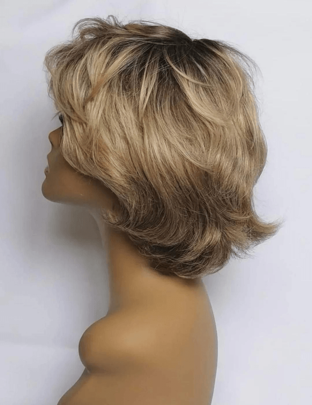 Perruque courte blonde 