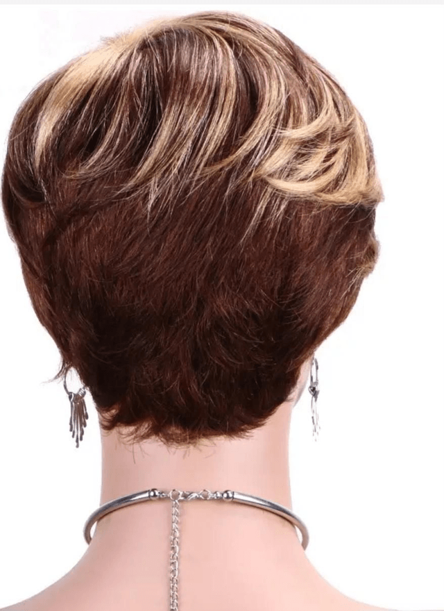 Perruque naturelle lace wig courte