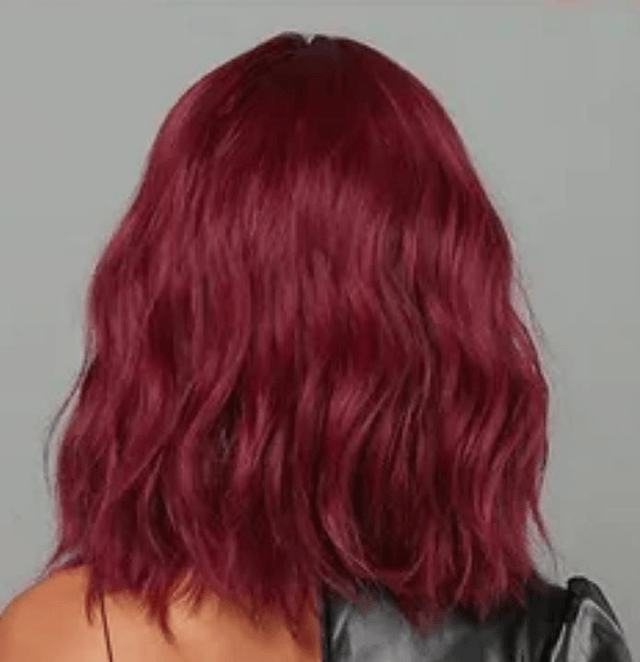 Perruque mi-longue rouge red-yvie